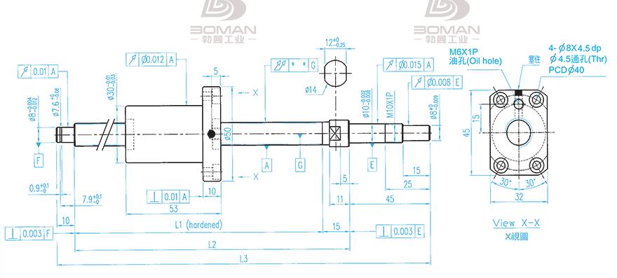 TBI XSVR01210B1DGC5-580-P1 tbi丝杆使用的什么材质